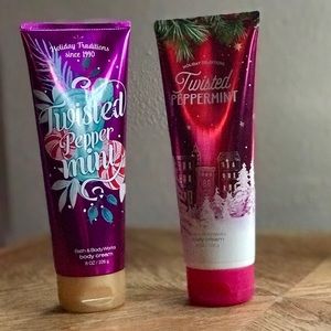 BATH & BODY WORKS TWISTED PEPPERMINT BODY CREAM!